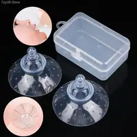 New 2pcs Silicone Nipple Protectors Feeding Mothers Nipple Shields Protection Cover Breastfeeding Mother Milk Silicone Nipple 1