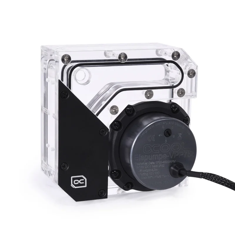 Alphacool Rise Flat Reservoir Compatible D5,VPP Pumps,5V aRGB