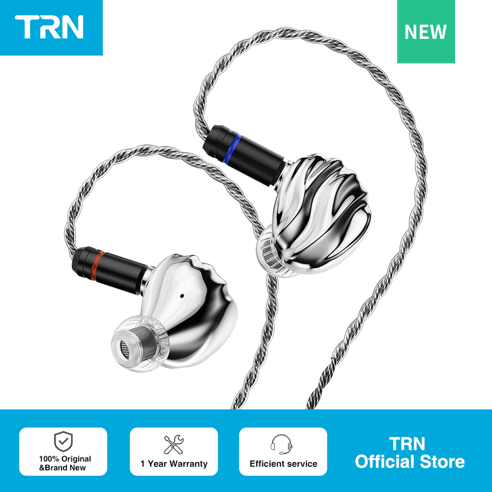 TRN SHELL Four-Unit Dynamic Driver Planar Hybrid Headphones Triple Dynamic + Planar Acoustic Architecture Headphones