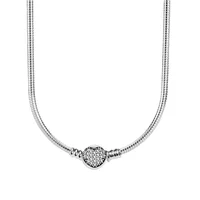Nouveau Collier Chaîne Serpent Argenté Tendance 2025 (45-60CM) avec Pendentif, Idéal pour Bijoux Perles Originales et Cadeaux DIY 4