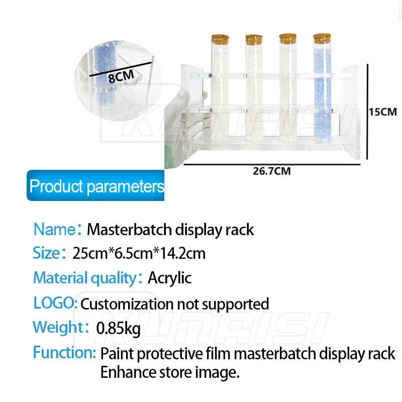 Unsichtbare Auto Mantel Master batch Display Rack Autolack Schutz folie Auto Mantel Master batch Display Prop Test Tool KNS-45 – Detail 8