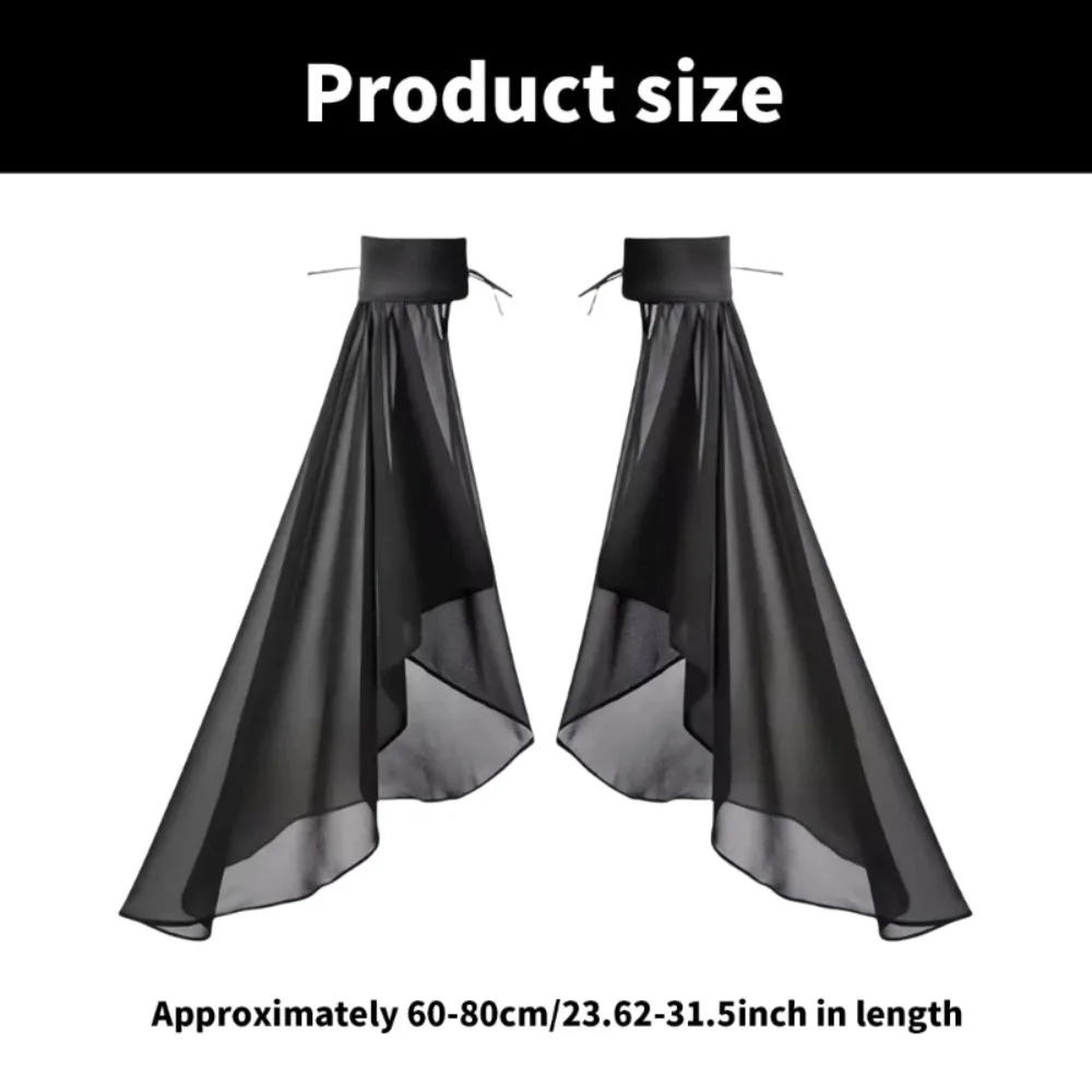 New Long Detachable Sleeves Long Tulle Gothic Chiffon Luxurious Gloves Sunscreen Wedding Gloves Wedding Party