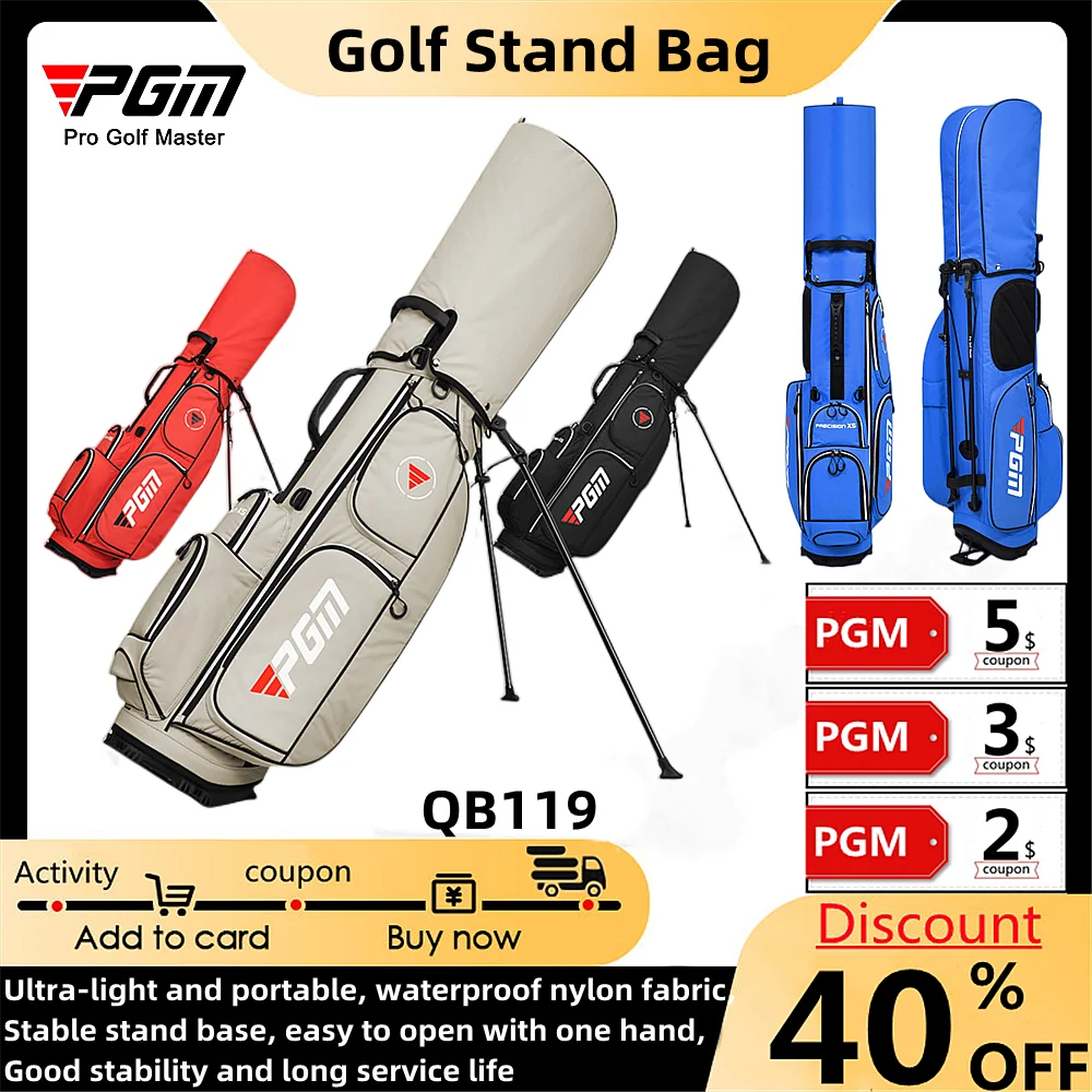 

Golf Bag Men Women Golf Bracket Ball Bag Lightweight Waterproof Backpack Portable Large-Capacity Stable Base Golf Club Bag QB119