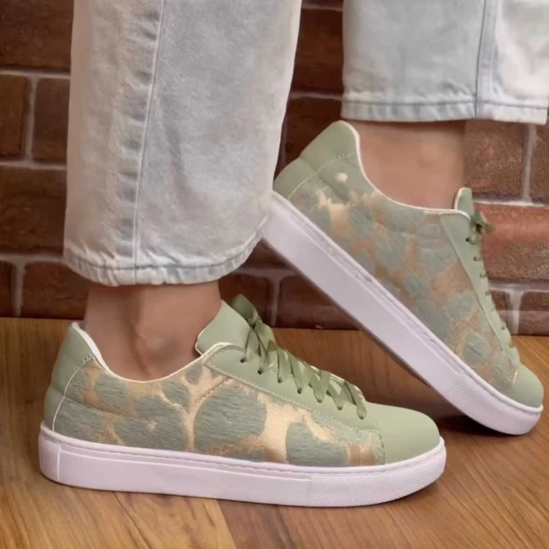 Women  Luxury Sneakers 2023 Summer Mix Color Platform Lace-up Comfort Vulcanized Shoes Women Casual Sports Shoes Tenis De Mujer