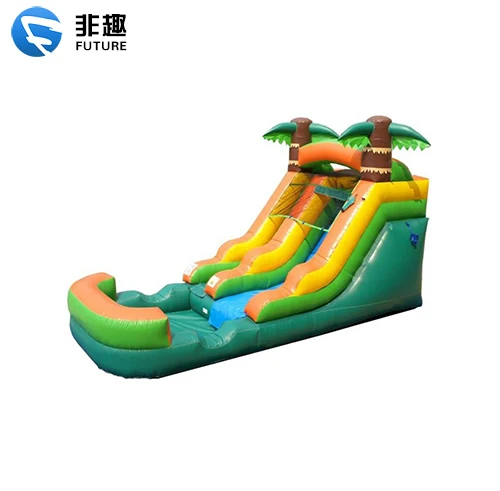 Jungle Palm Tree Slide Custom Made Inflatable Slide For Children Party or Event kids sofa inflatable blow up thicken for palm tree garden dropship