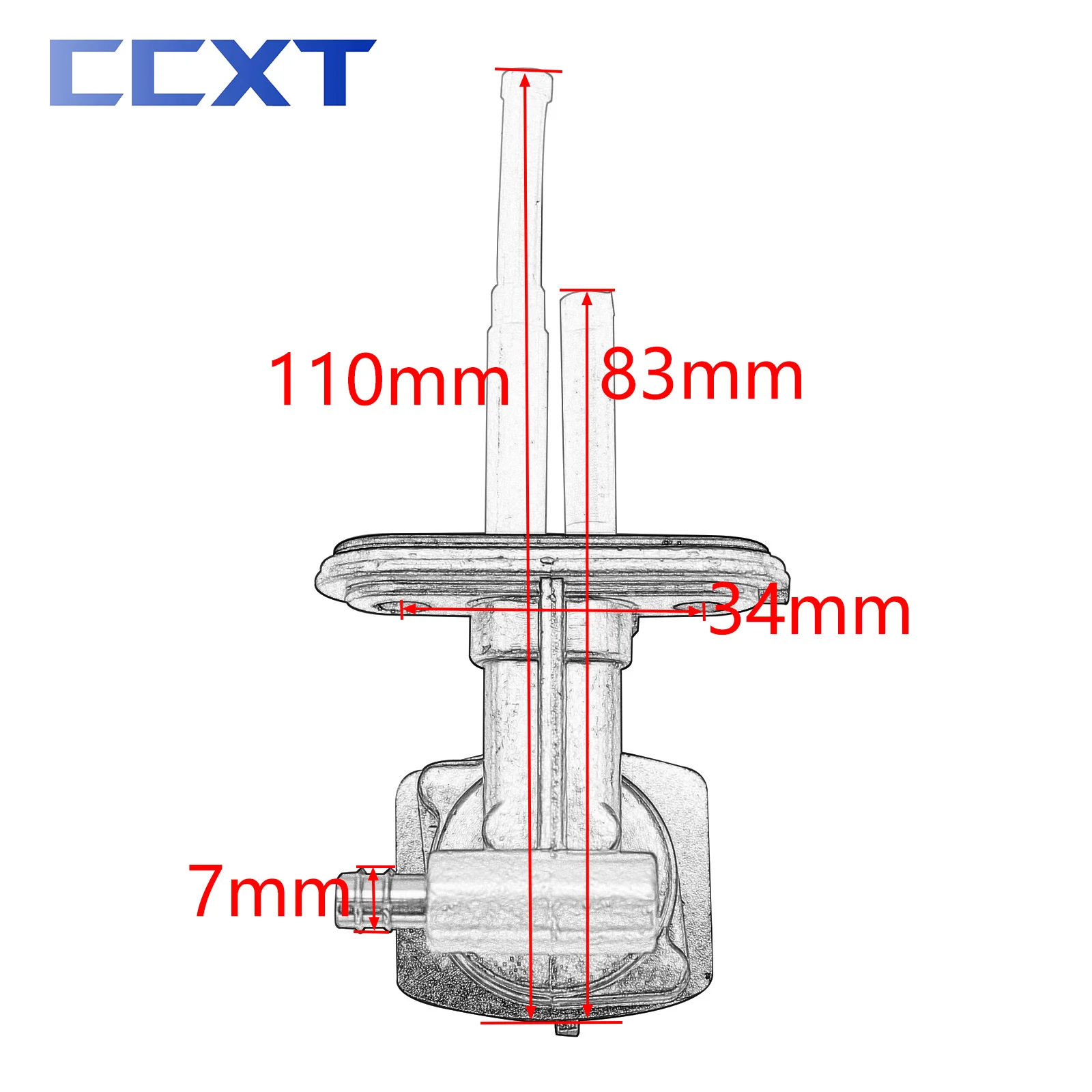 Motorcycle Petcock Vacuum Fuel Faucet Tap Valve Switch fuel petcock valve For Yamaha Blaster 200 YFS200 1988-2006 YFM600 Big Bear YFM250 YFM350 YFM