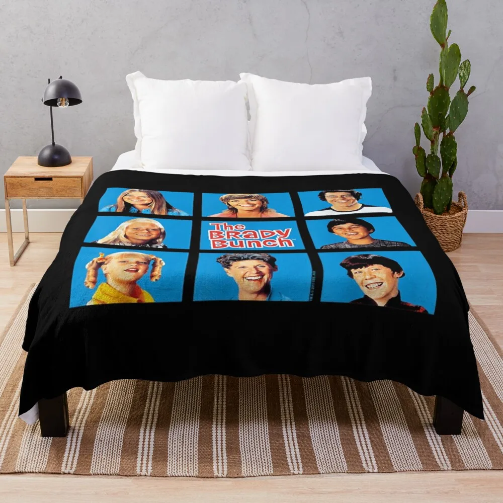 

Brady Bunch Framed Throw Blanket warm for winter halloween Thermals For Travel Soft Blankets