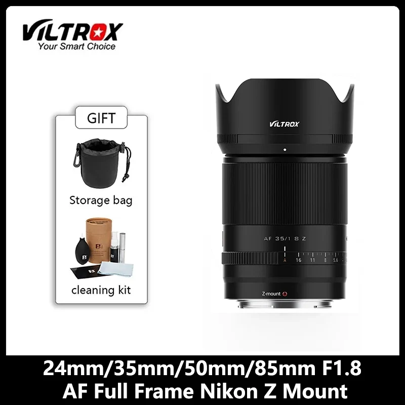 

Viltrox 24mm 35mm 50mm 85mm F1.8 Z Auto Focus Full Frame Lens Large Aperture Portrait AF Lens for Nikon Lens Z Mount Camera Lens