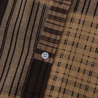 Designer Colorful Lattice Shirts For Men Vintage Summer Casual Shirt Short Sleeve Cotton Linen Ethnic Shirt Lapel Plaid Camisas - Image 4