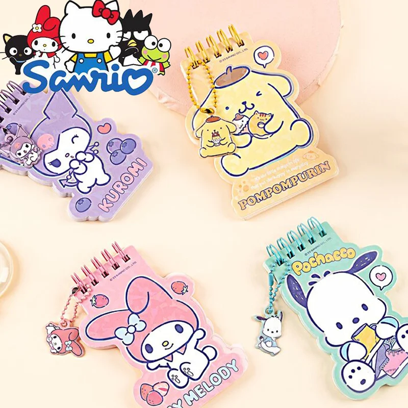 60 Pages Sanrio Notebook Kuromi,My Melody Memo Book High Beauty Cartoon Cute NotebookOffice School Supplies Notebooks Memo Pad