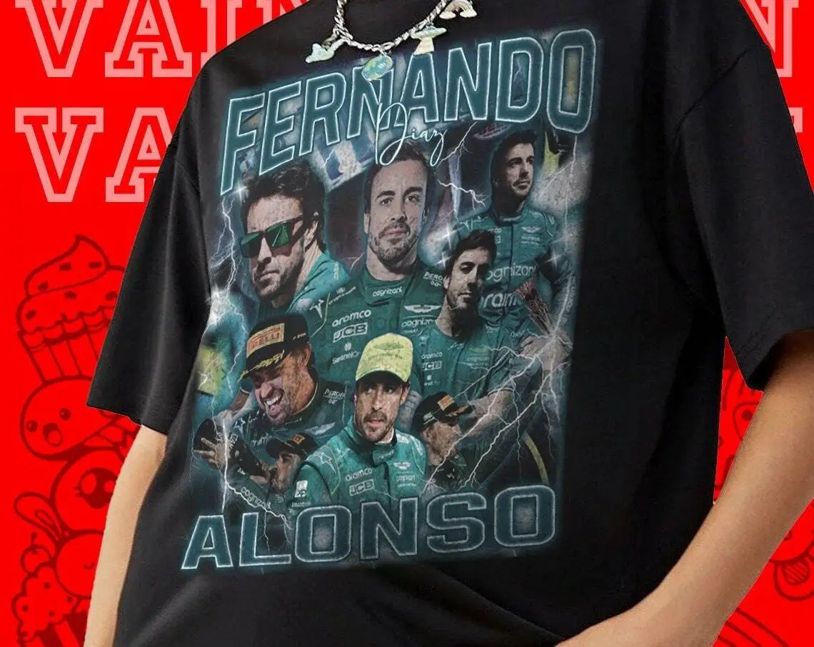 fernando alonso camiseta – Compra fernando alonso camiseta con envío gratis  en AliExpress version