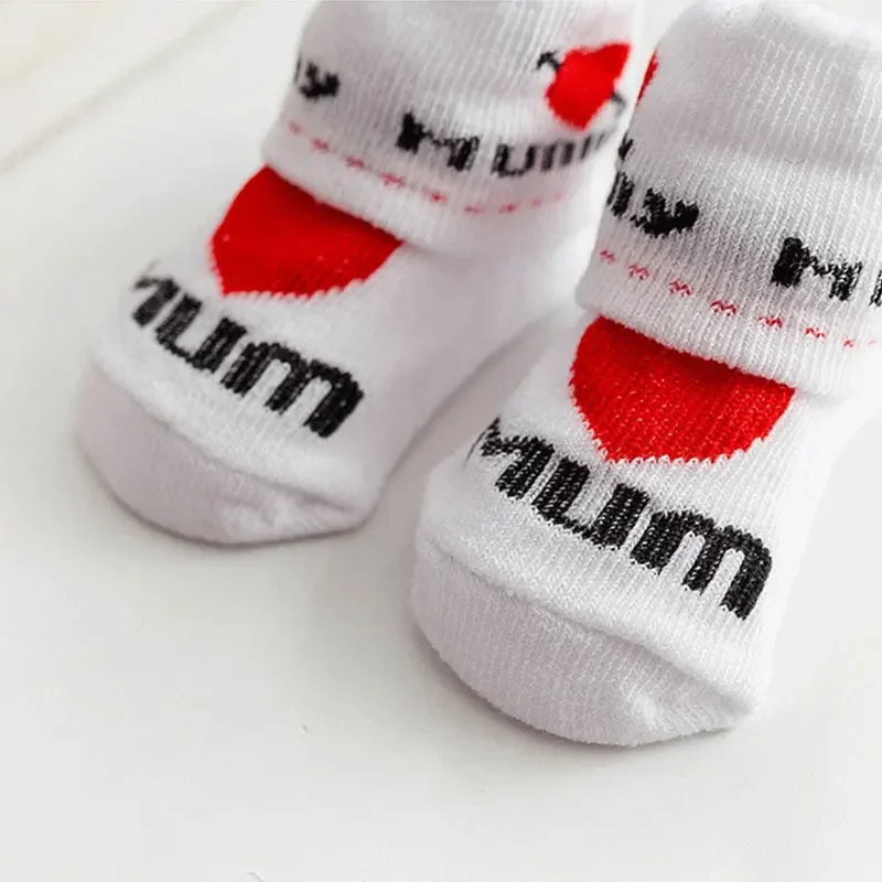 Cotton Socks Baby Socks Spring Summer Baby Girls Boys 0-6 Months Letter Printed