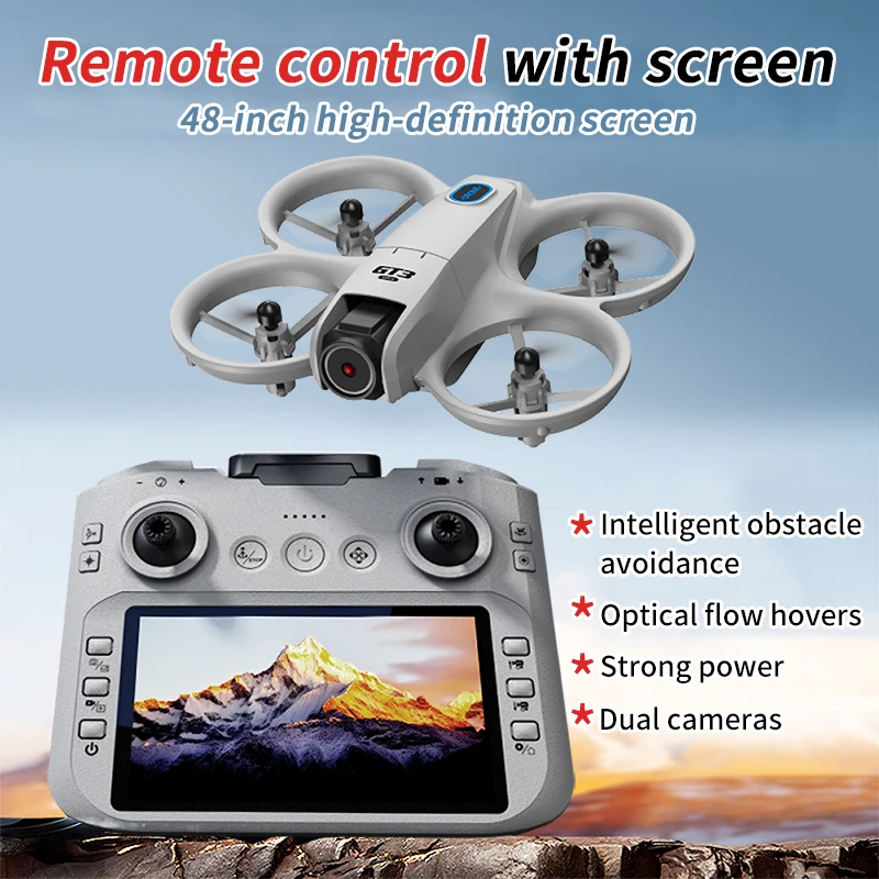 Mini Drone 4K avec Caméra Réglable 180° et Évitement d'Obstacles
