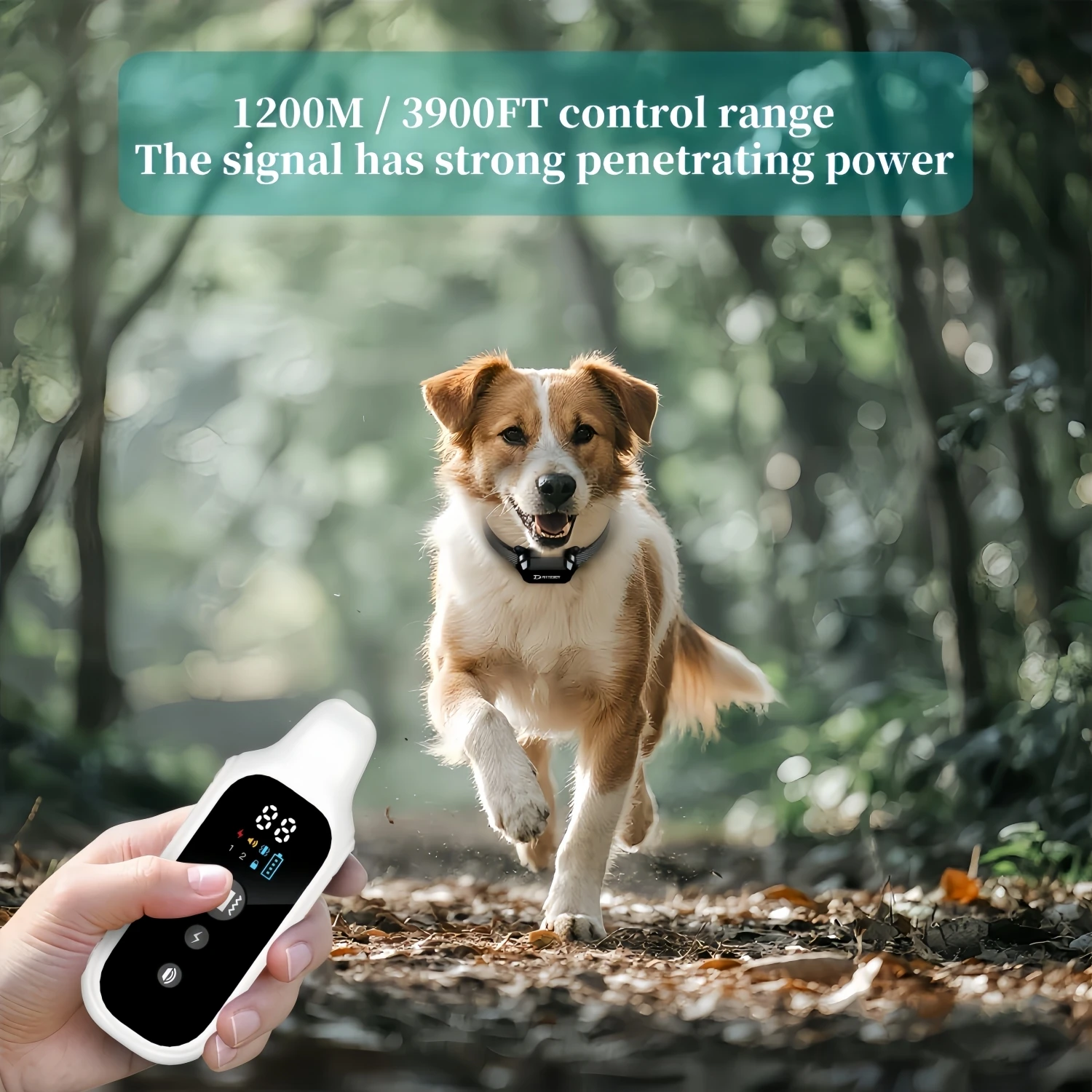 Shock Collar For Dogs, Dog Training Collar With Remote Control 3500FT, 3 Training Modes, IP67 Waterproof E Collar For Small_voghion.com