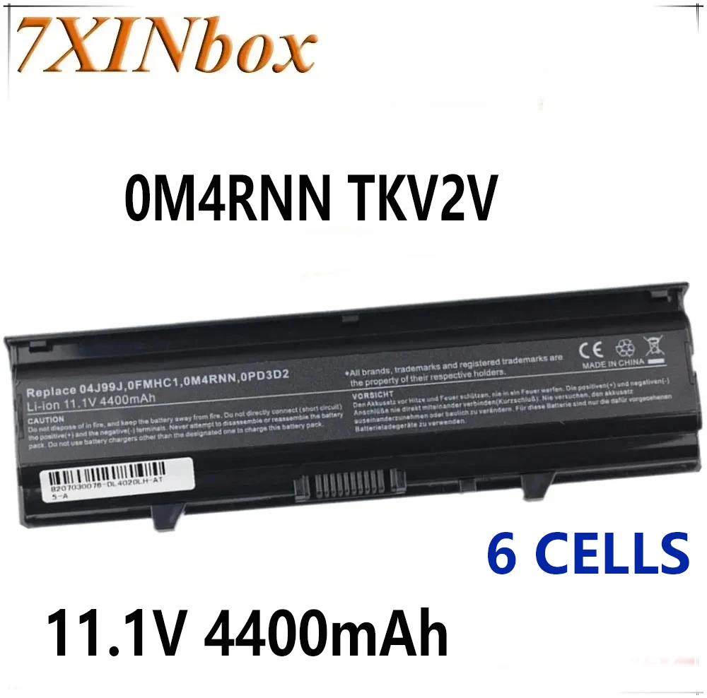

Аккумулятор для ноутбука 7 дюймов XINbox 11,1 В 6 ячеек 0M4RNN TKV2V X3X3X FMHC10 W4FYY для Dell Inspiron 14V 14VR M4010 N4020 N4020D N4030 N4030D