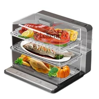 Tqh Folding Speed Steamer Electric Steamer Household Steam Pot Small Multi-Functional Large Capacity Three Layers 1