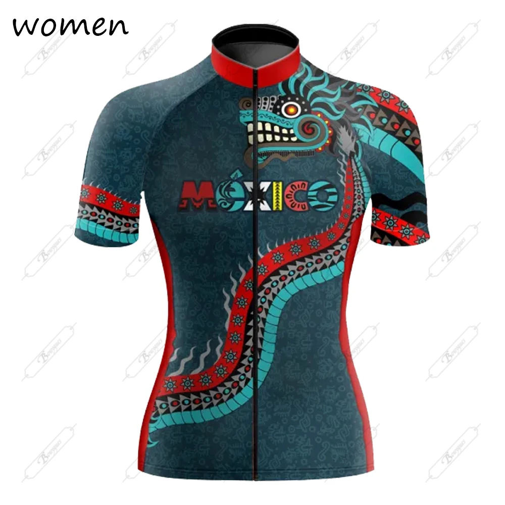 New Mexico Cycling Jersey Women Bike Mountain Road MTB Top Female Bicycle Shirt Short Sleeve Racing Riding Clothing Summer