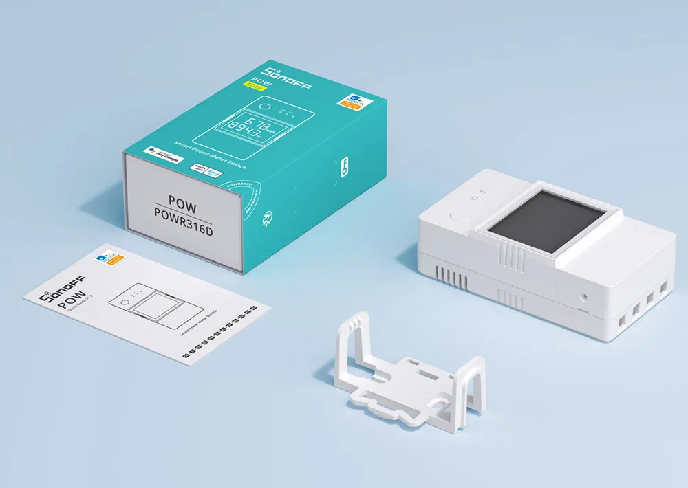 SONOFF POW Elite Smart Power Meter Switch 16A/20A Wifi Energy Power Consumption Switch Module Works with Alexa Google Home Alice