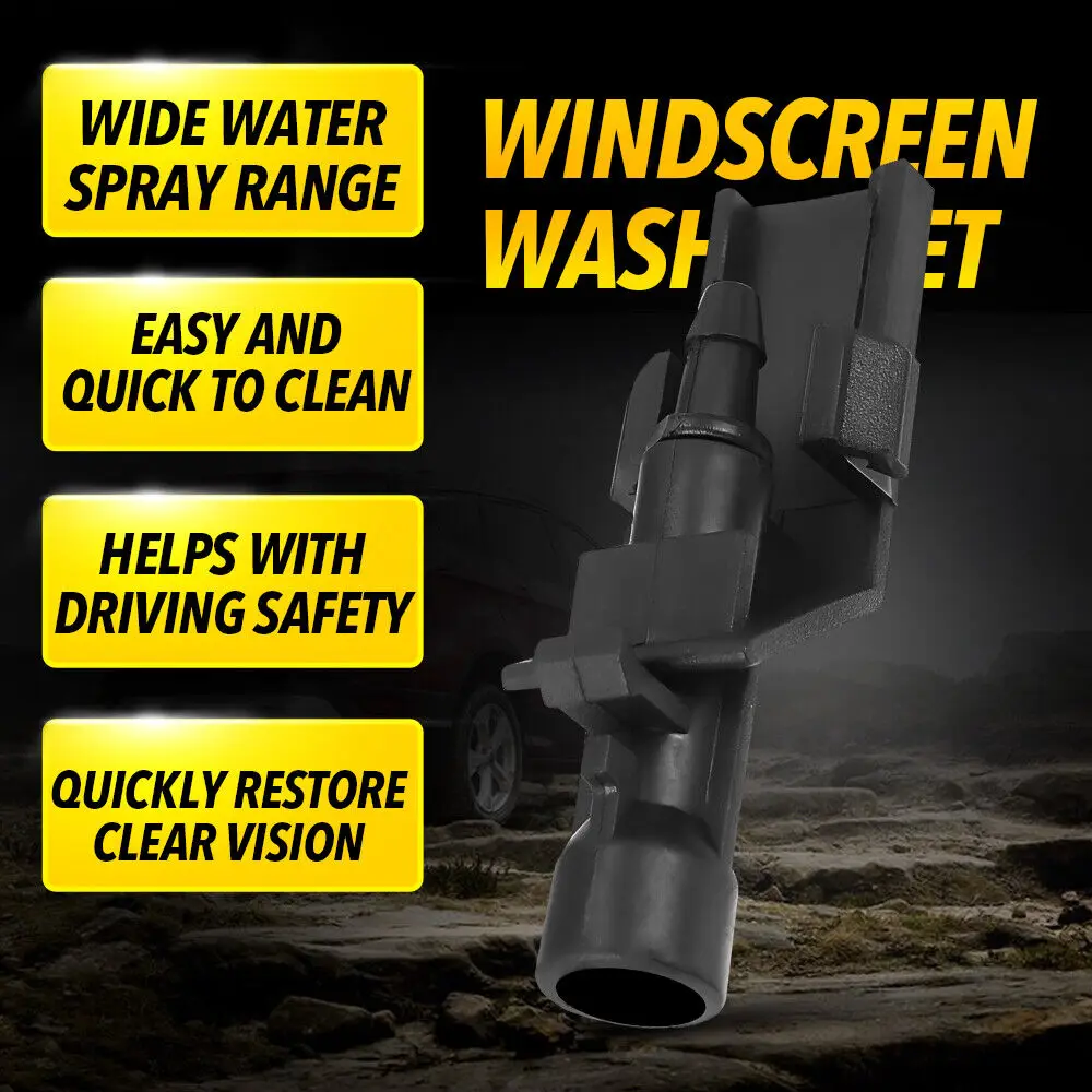 2017-2021 혼다 시빅 블랙 프론트 윈드 스크린 와셔 제트 Abs 76810tgge01 윈드 스크린 와이퍼 부품 용 2pcs 윈드 스크린 와셔 제트