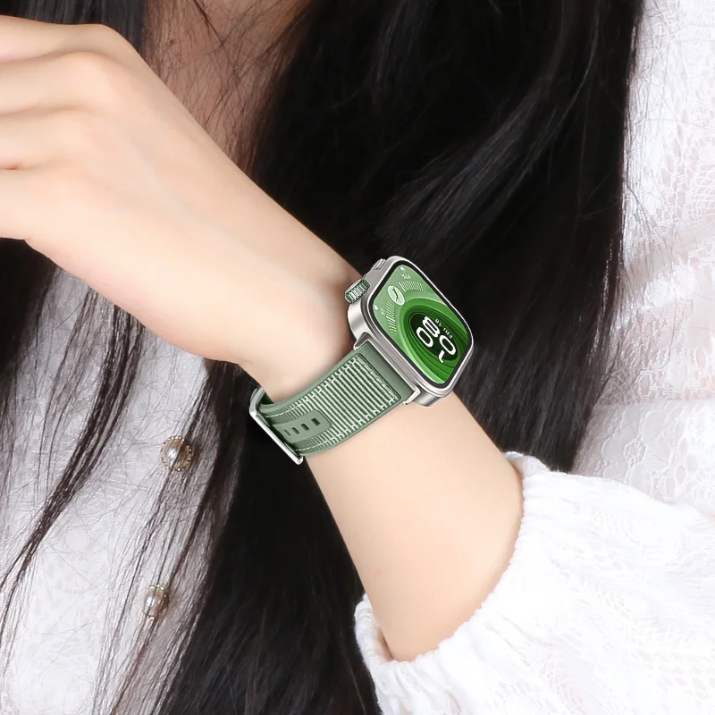 Breathable Silicone+Nylon Strap for Smartwatch - Premium Fit & Comfort