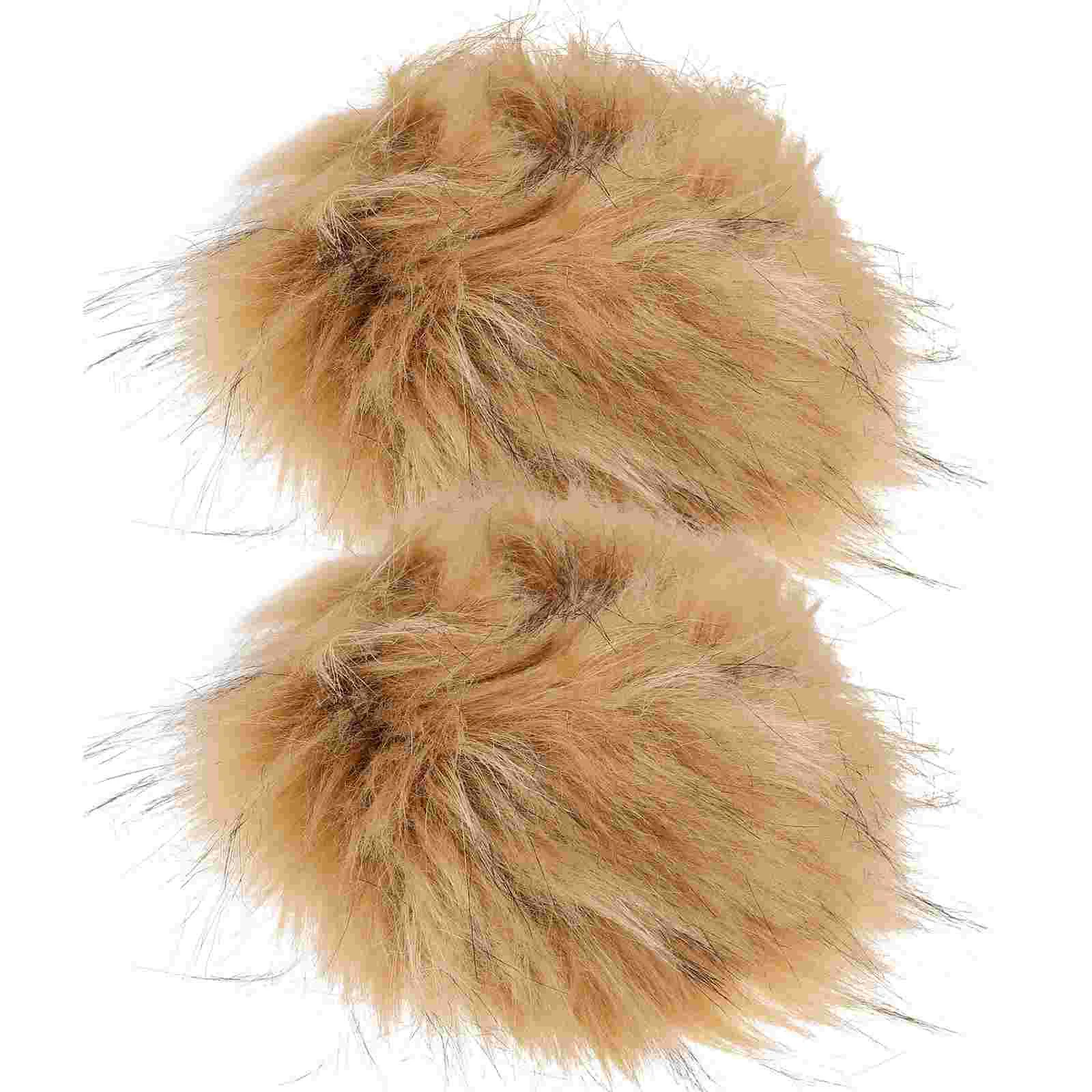

1 Pair Fluffy Wrist Cuffs Winter Warm Wrist Cuffs Fuzzy Wrist Cuffs Clothing Accessory