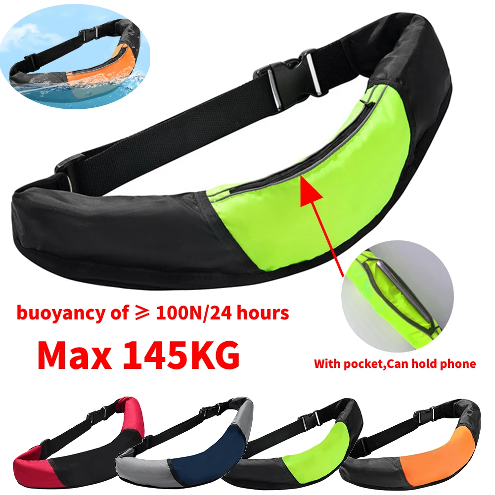 InflatableBuoyancyLifeBeltWaterproofOxfordLifesavingBeltMax