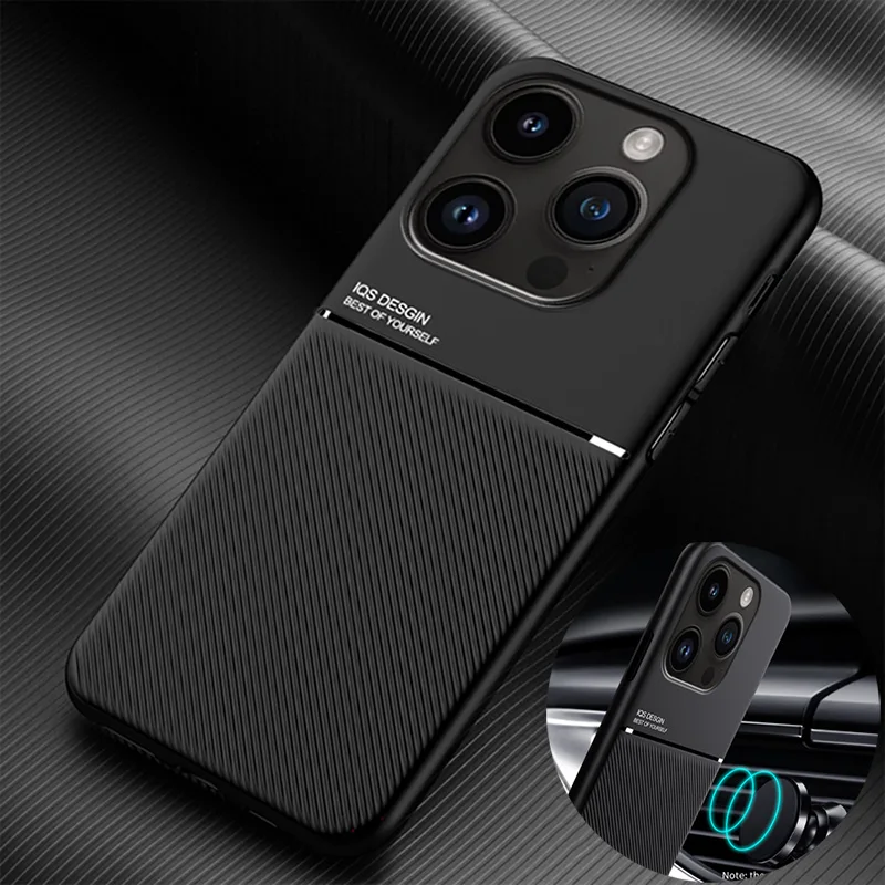 Custodia Magnetica Opaca Per Iphone 15 Pro 14 Plus 13 Pro Max 12 Pro 11 Xs Max Xr 8 Plus 7 Plus 14Pro Max Cover Posteriore