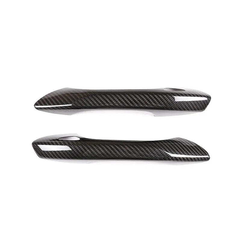 

Real Carbon Fiber Outer Car Door Handle Cover Trim Exterior Accessories For Porsche 718 911 2016-2019