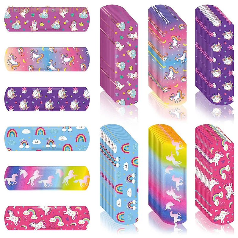 

Waterproof Breathable Cute Cartoon Pattern Band Aid Hemostasis Adhesive Bandages First Aid Emergency Kit For Kids Children