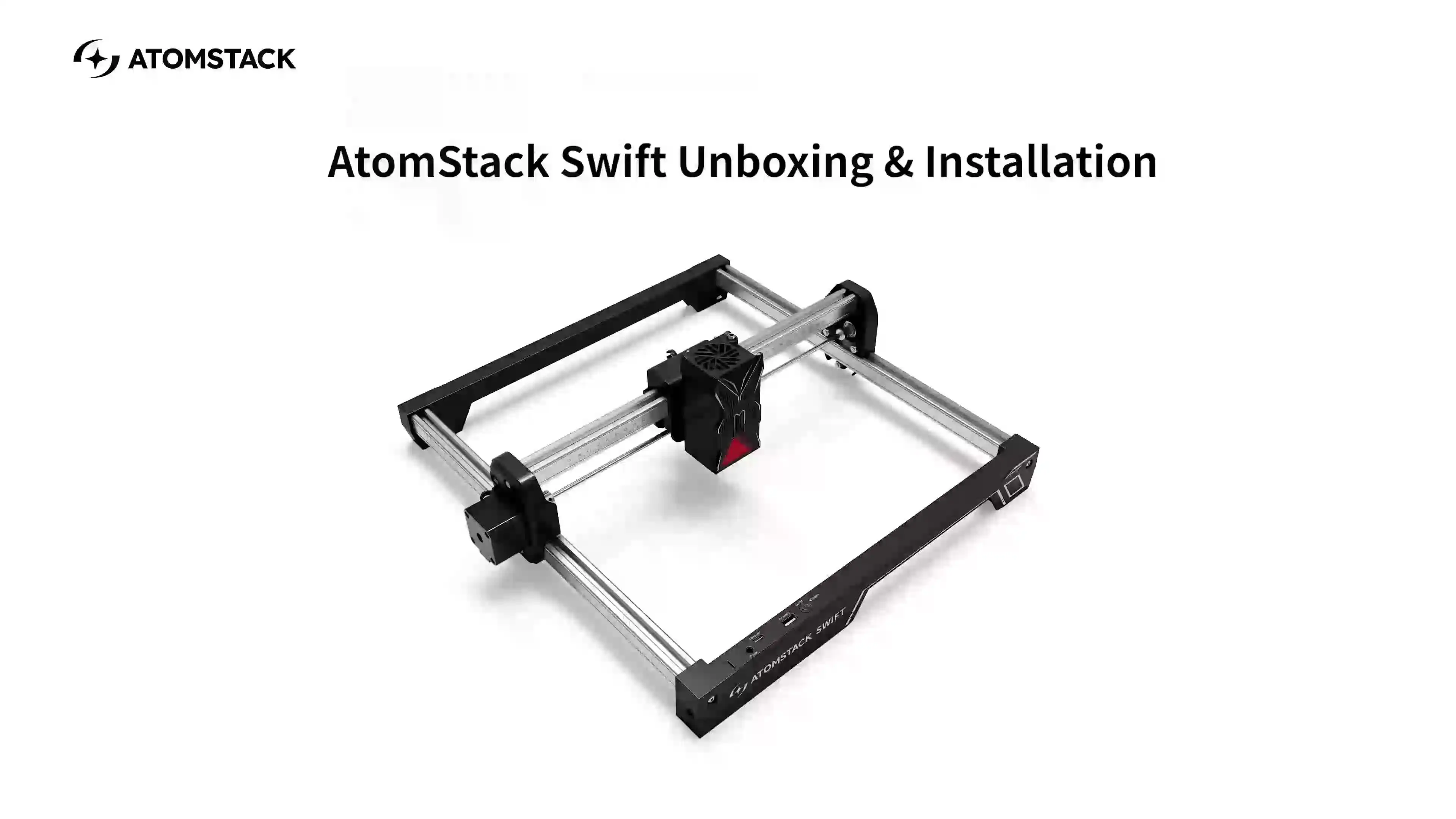 ATOMSTACK SWIFT 7W レーザー彫刻機・カッター、300x300mm作業エリア