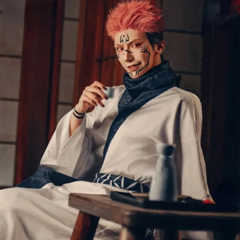 

Anime Cosplay Jujutsu Kaisen Ryomen Sukuna Cosplay Costume Japanese Kimono Women Men Fancy Suit Outfit Halloween CarnivalUniform