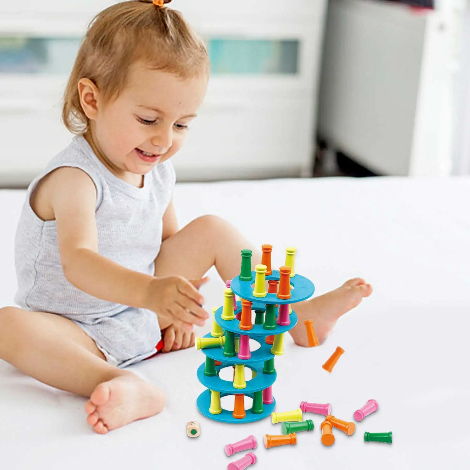 Wooden Stacking Board Games Tumbling Blocks Board Games Tumbling Tower