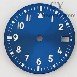 Luminous Multicolor 29mm Watch Dial with Versatile Crown Positions (Blue - 2)