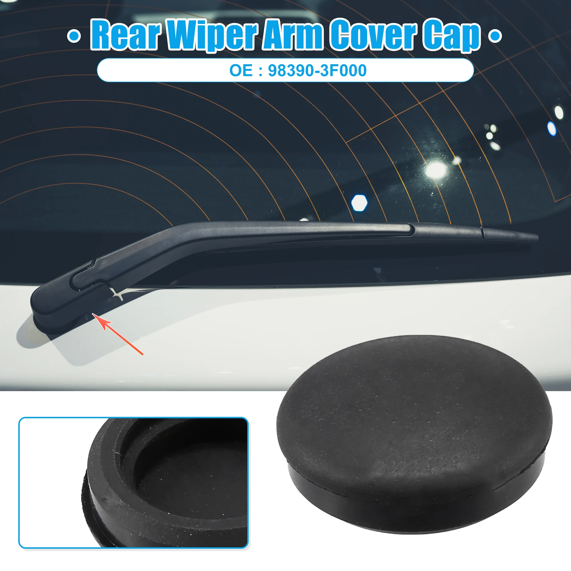 X Autohaux 1 Pz 2 Pz Posteriore Tergicristallo Braccio Dado Copertura Cap Per Kia Amanti Per Kia Borrego Per Kia Rio Per Kia Spectra5