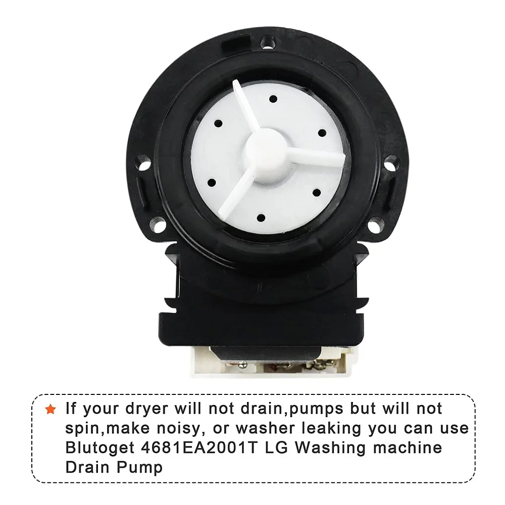 4681EA2001T AP5328388 Washer Drain Pump Motor Fit for Ken-more and LG Washing Machine drain pump-Replaces AP5328388 washing machine drain pump motor
