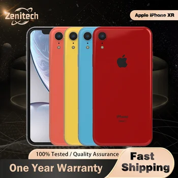 Original Unlocked Apple iPhone XR 4G Mobile 3GB RAM 64GB/128GB/256GB ROM 12MP+7MP 6.1" IPS LCD A12 Bionic Hexa-Core iphone xr