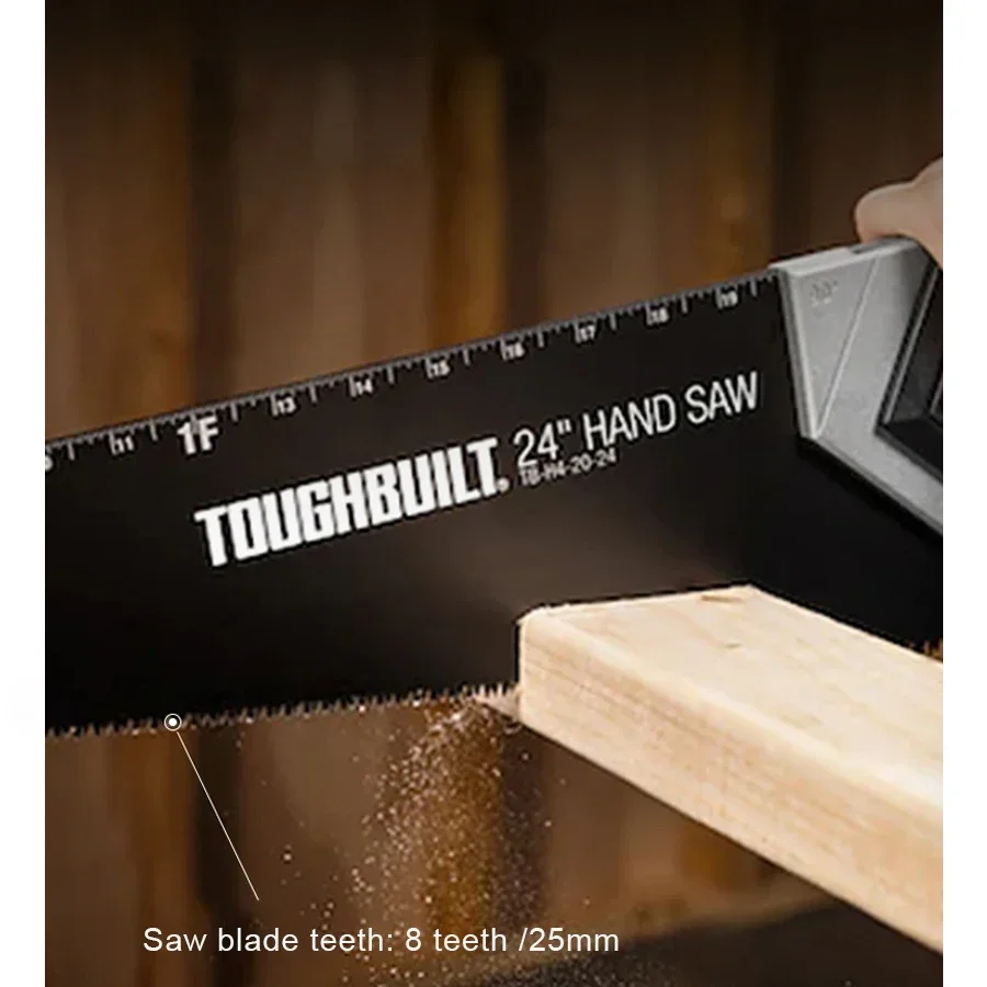 TOUGHBUILT TB-H4-20-24 24 inch handboard wooden saw high carbon steel saw blade electrophoretic coating woodworking saw blade 5