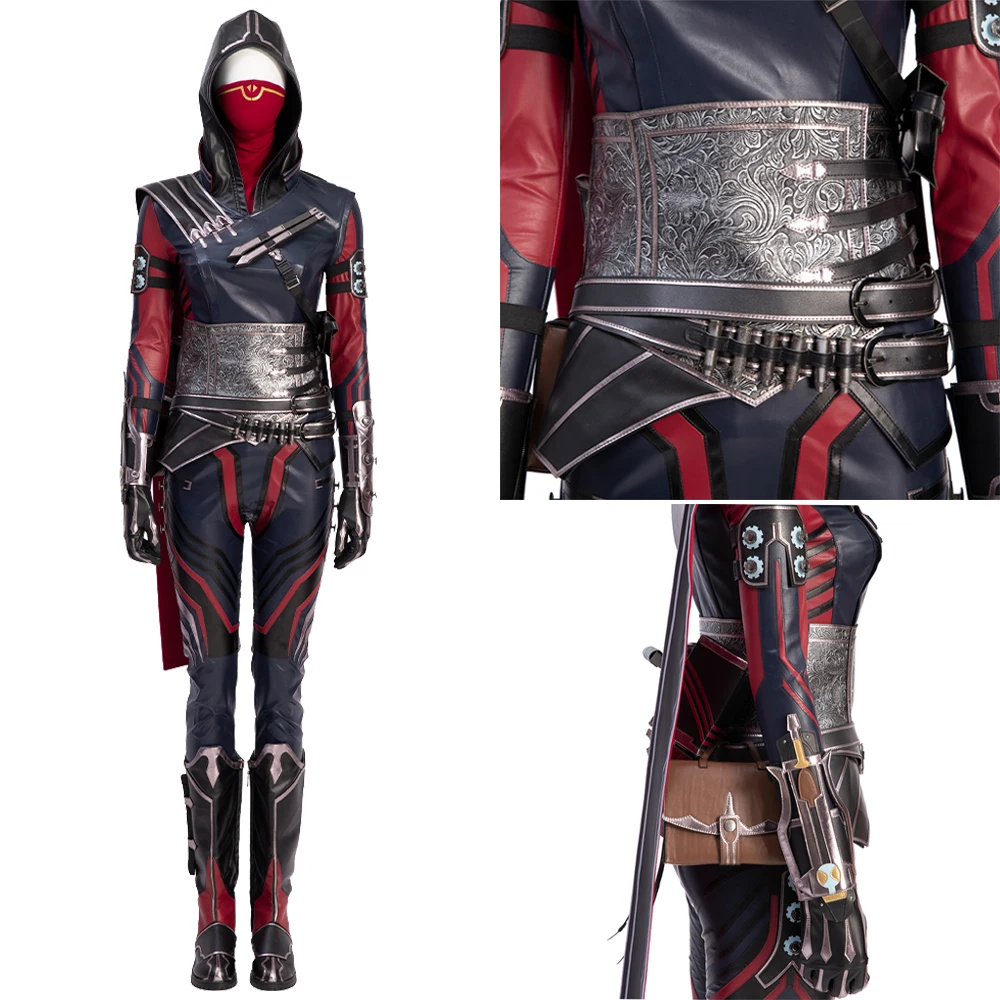 

Superhero Season 13 Wraith Cosplay Renee Blasey Costume Halloween Carnival Fighter Outfit With Mask Battle Suit With Accessories
