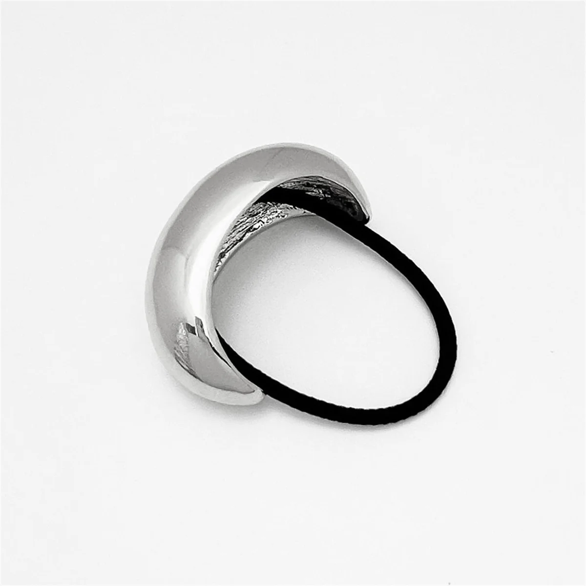Metal geometric ponytail hair tie, simple and versatile small rubber band hair tie 4