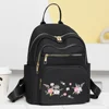 Fashion Nylon Backpack For Women Embroidery Design Student School Bag Leisure Travel Rucksack Popular Girl Commuting Sac A Dos 1