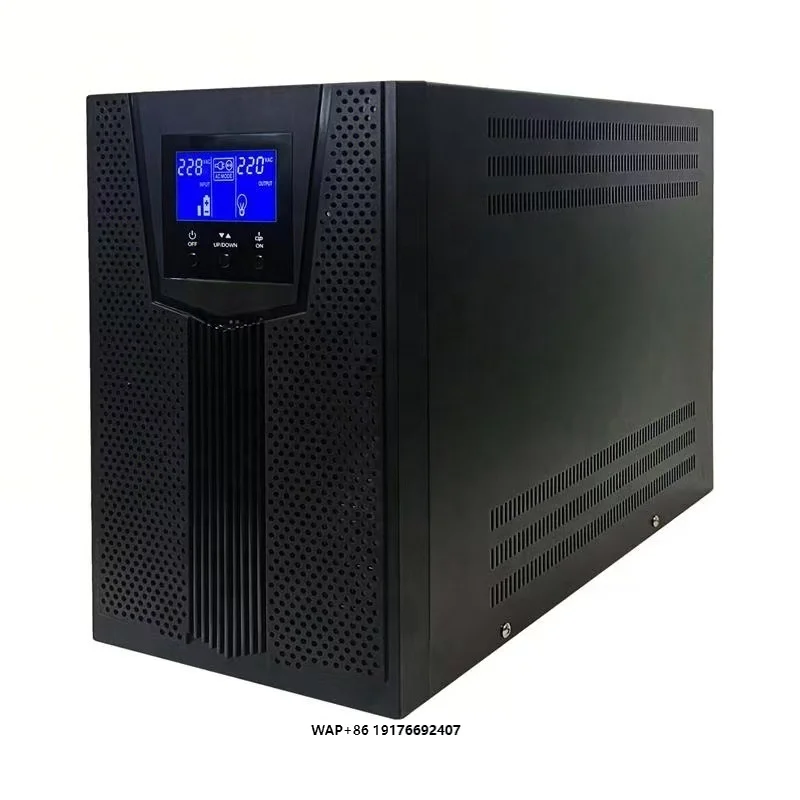 고주파 6KVA 온라인 UPS 가정용 고품질 220V 삼상 백업 전원 공급 장치..