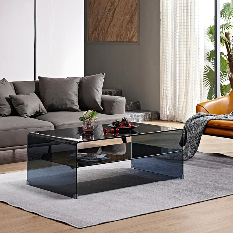 Low coffee outlet table glass