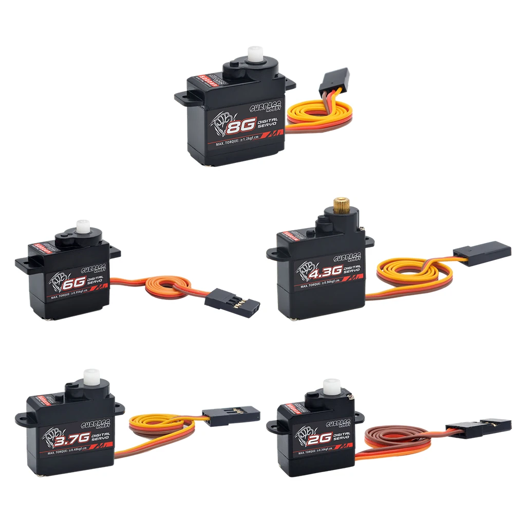 

Радиоуправляемый сервопривод с высоким крутящим моментом без сердечника подходит для радиоуправляемого автомобиля 1:24 с фиксированным крылом