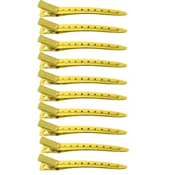 Professional No Crease Hair Clips - Salon Styling Tools for Hairdressing & Makeup (10/20 Pack) (10pcs yellow)
