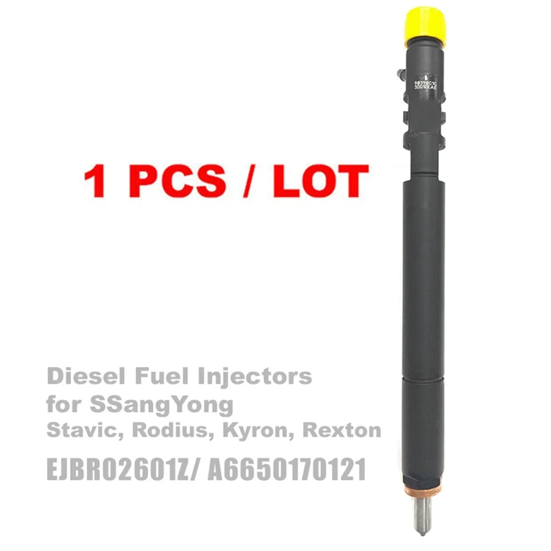 

For Delphi CRDI Diesel Fuel Injector Nozzle EJBR02601Z A6650170121 For Ssangyong Kyron Rexton Rodius Stavic 2.7L EURO 3 Parts