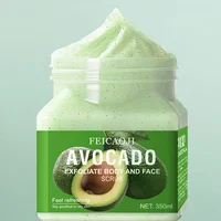 Shea Butter Exfoliating Body Scrub Skincare Exfoliant Cream for Body Bath Salt Back Foot Hand Body Exfoliator Skin Care Products