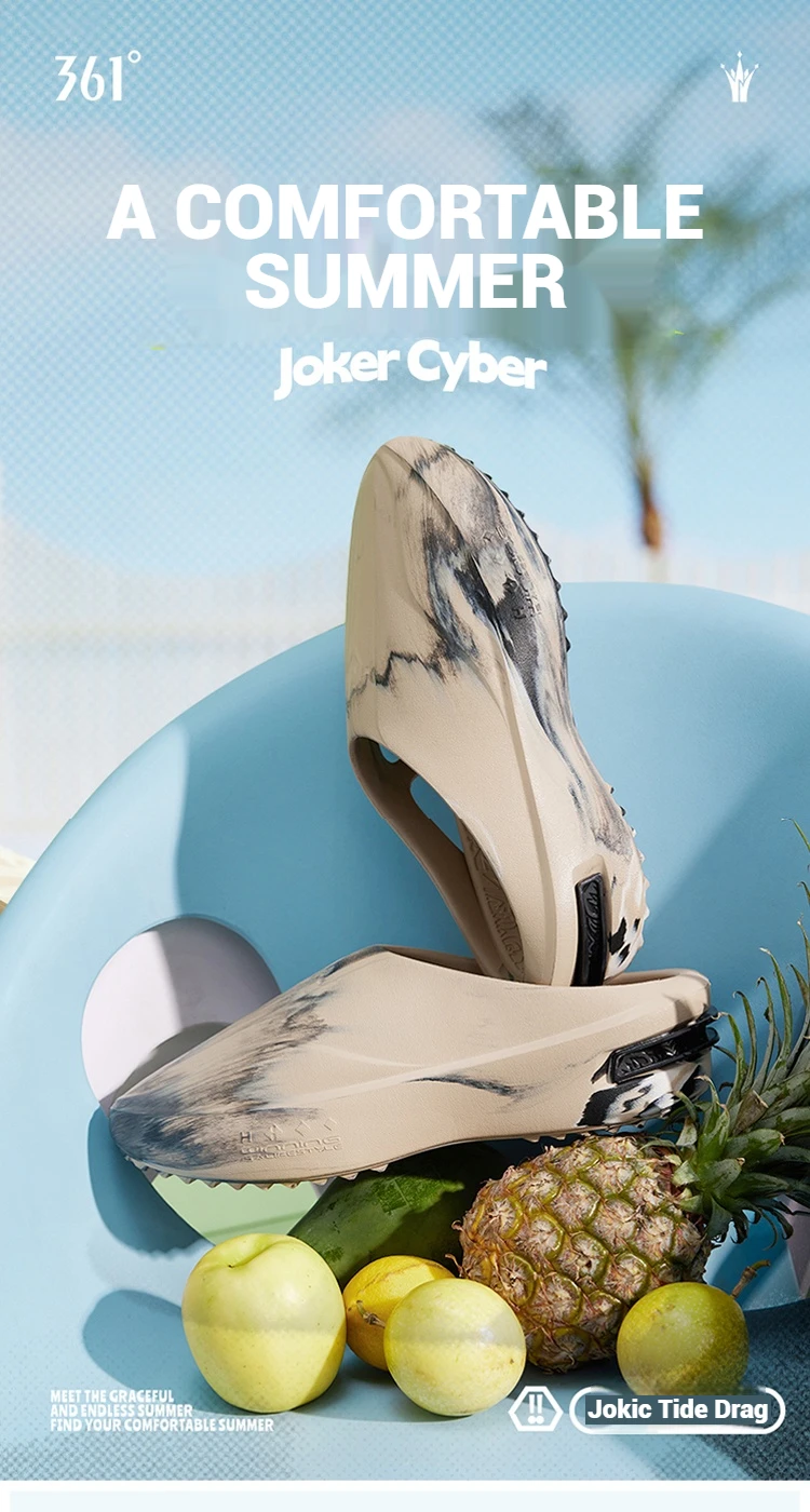 شباشب رجالية جوكر سايبر 361 درجة عصرية ناعمة مضادة للبكتيريا قابلة للتنفس للشاطئ خفيفة الوزن ومريحة للرجال 672521104