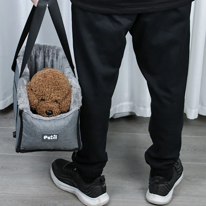 

Pet Cat Tote Bag Car Console Soft Big Capacity with Safety Strap Drop Shipping