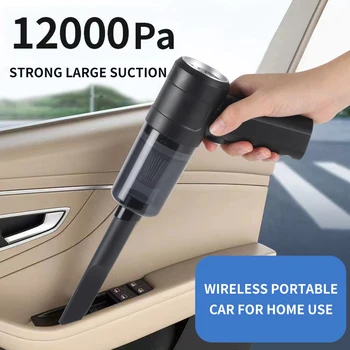 Nuovo aspirapolvere per auto Wireless 12000Pa ricarica USB 1800mAh apparecchio per la pulizia portatile Mini aspirapolvere bagnato e asciutto per uso domestico 1
