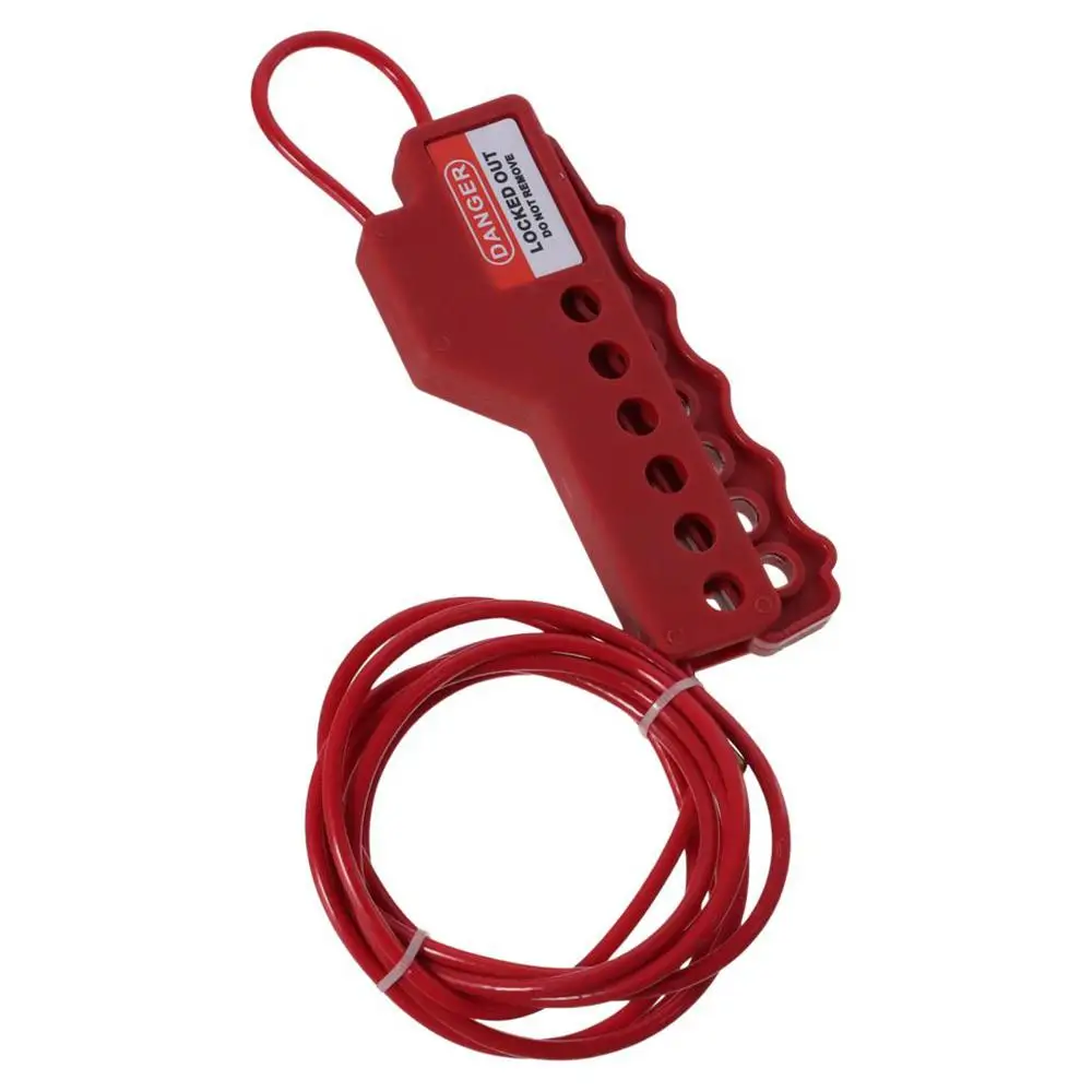 Versatile Cable Lockout Bundle (Set of 2)-Includes 7.9-ft Long, 1/8" Diameter Nylon Sheathed Metal Cable